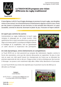 Communique de presse