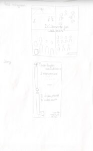 maquette papier post insta + story